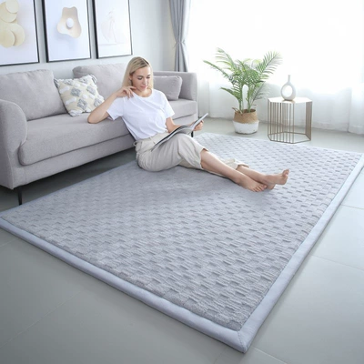 Anti-fall Crawling Floor Mat Bay, Avtomobil döşəmə paspasları - checkerboard-gray-50150cm-22cm-thickening
