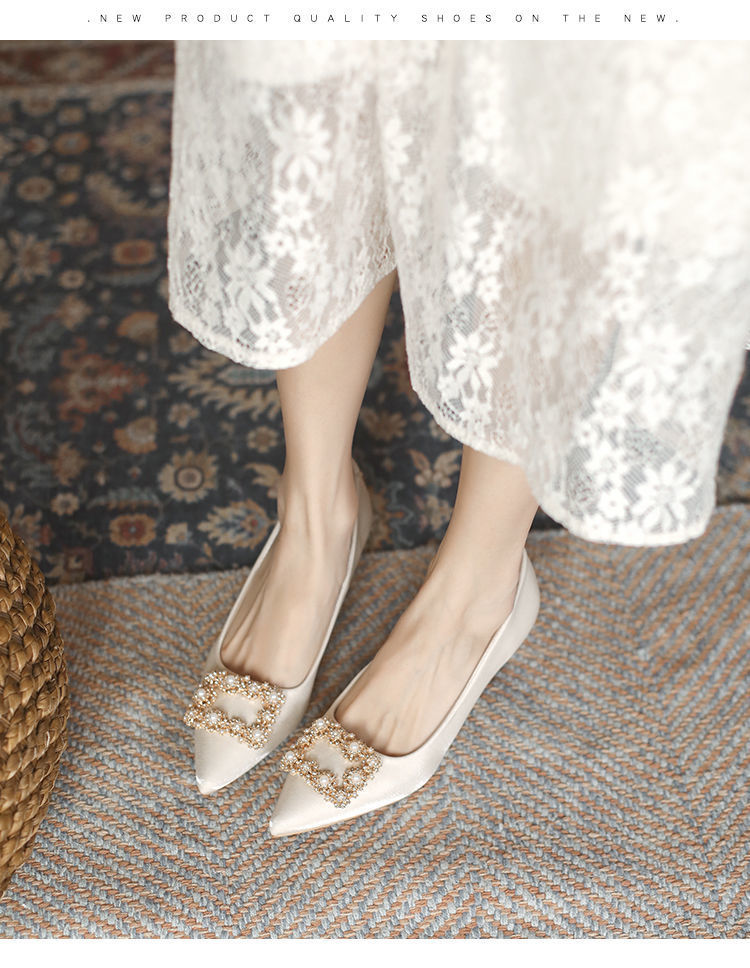 Tempérament français talons hauts femmes talon fin célébrité senior niche design sens_voghion.com