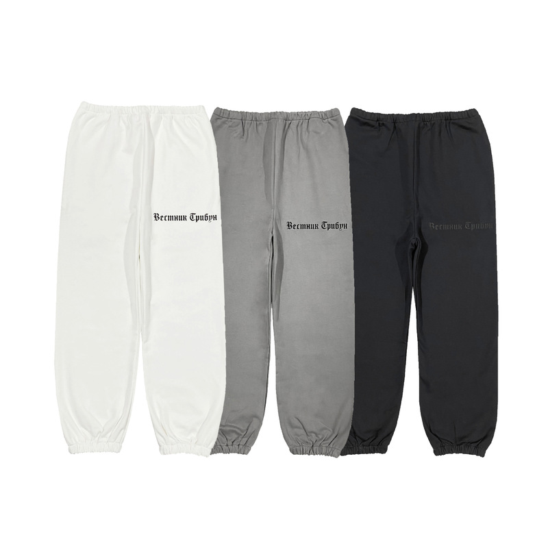 Kanye yeezy Joint Gosha Surrounding Russian Printed Youth Fashion Popular Thin Velvet Pants