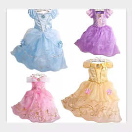 2015新灰姑娘短袖礼服裙 儿童连衣裙 童装厂家直销