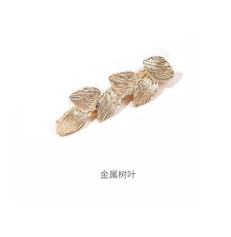 Simple Korean Leaf Hairpin display picture 2