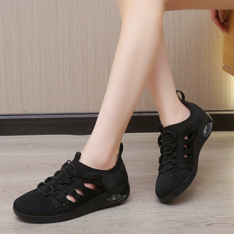 Summer soft heel, sandals, breathable casual footwear for leisure, plus size