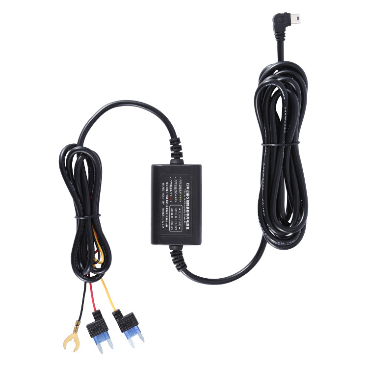工厂直销行车记录仪降压线汽车ACC停车监控车载降压线12V24V转5V
