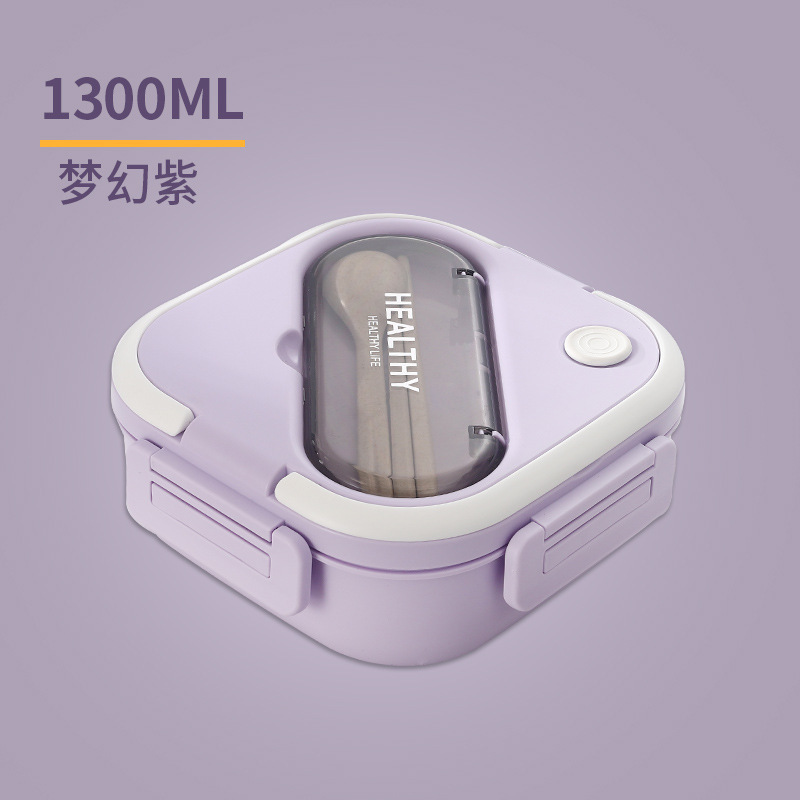 Juego de loncheras portátiles para estudiantes de paja de trigo de estilo japonés