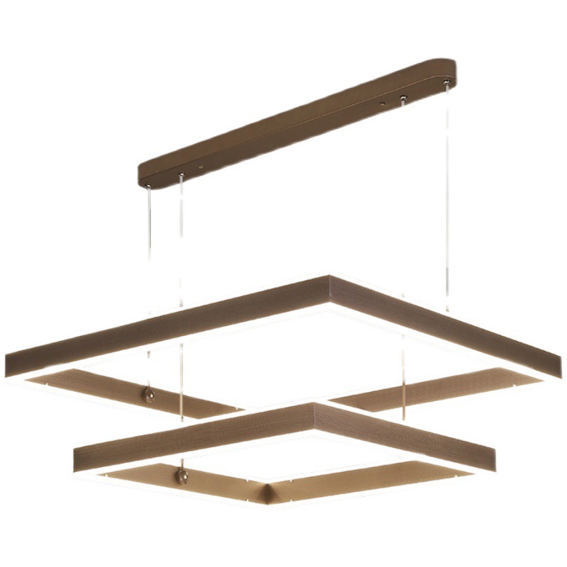 Lámpara de la sala de estar de espectro completo lámpara principal de red roja minimalista lujosa posmoderna simple atmósfera lámpara de comedor lámpara de dormitorio Zhongshan