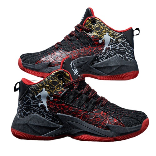 Owen 6 Children's Basketball Shoes for 7-Year-Old Boys, Training Sports Shoes with Non-Slip Spring and Autumn New Breathable Mesh Children's Basketball Shoes