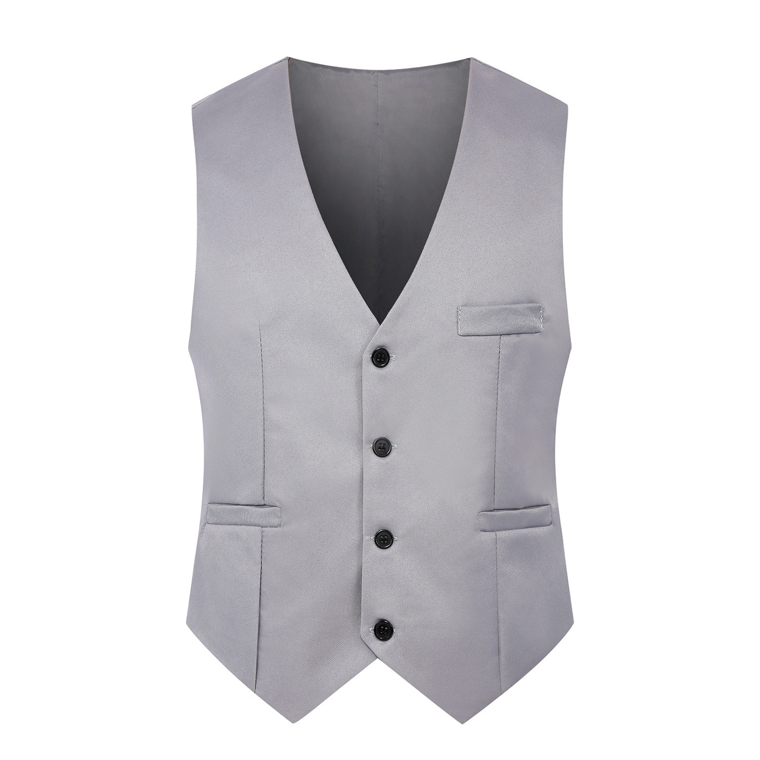 Chaleco de Traje Ajustado para Hombre, Poliéster, Ajustado, para Ocio