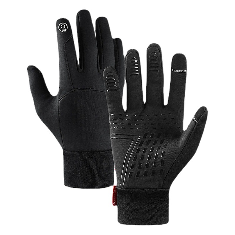 Winter Warm Gloves, Outdoor Cycling, Non-Slip, Waterproof, Men's and Women's Sports Touch Screen Polar Fleece Ski Gloves
