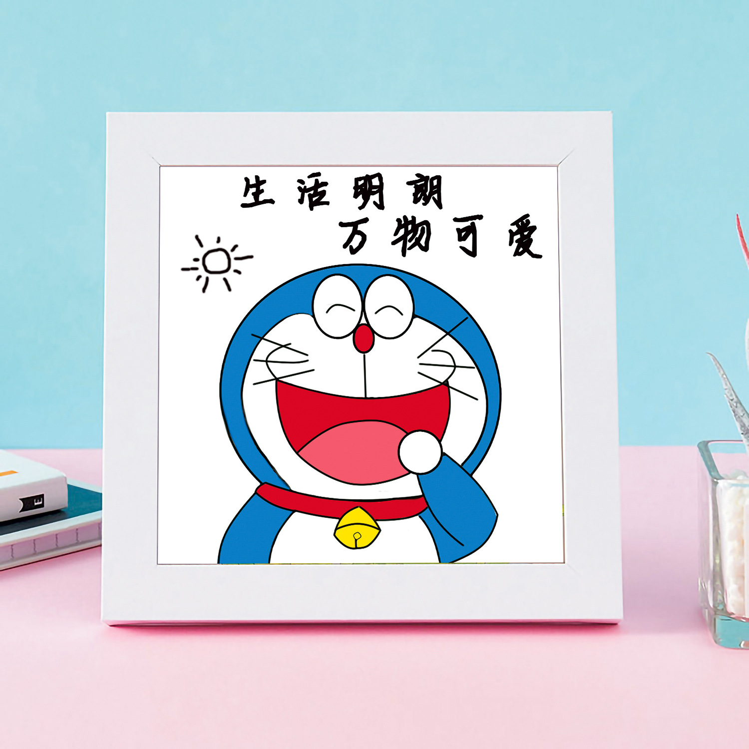 【Colección con marco】Auténtico punto de cruz de la Mona Lisa, punto de cruz infantil con dibujos animados. image 29