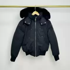 Palm Moose # 02 Men Fox Fur Hooded Bomber down Jacket