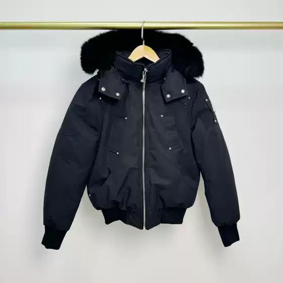Palm Moose # 02 Men Fox Fur Hooded Bomber down Jacket