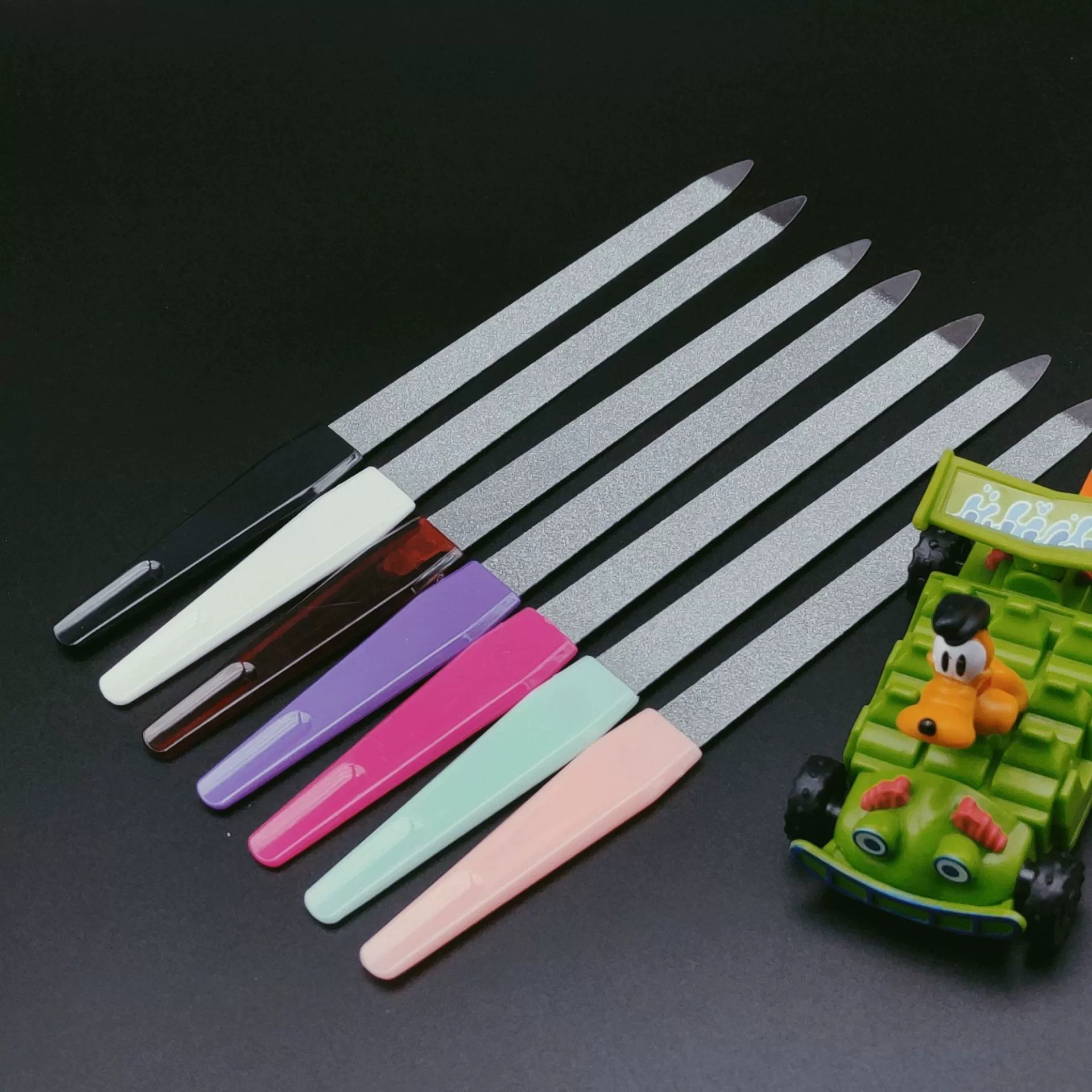 Фабричная прямая шлифовальная лента для ногтей, полировальная пилка для ногтей, двусторонняя пилка для ногтей из нержавеющей стали, поставка на складе