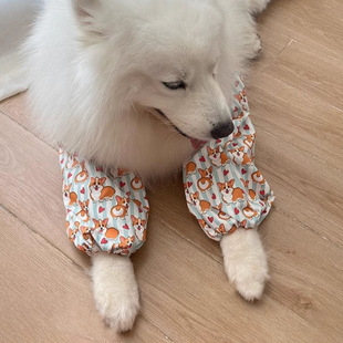 Pet Medium and Large Dog Elbow Pads, Anti-Licking, Wear-Resistant and Anti-Dirty Artifact, Golden Retriever Labrador Shepherd Samoyed