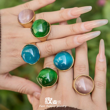 ��Ʒ��Բ��è��ʯ���ν�ָ��϶�18k�����ʸ���ʱ�в����ʳָ��