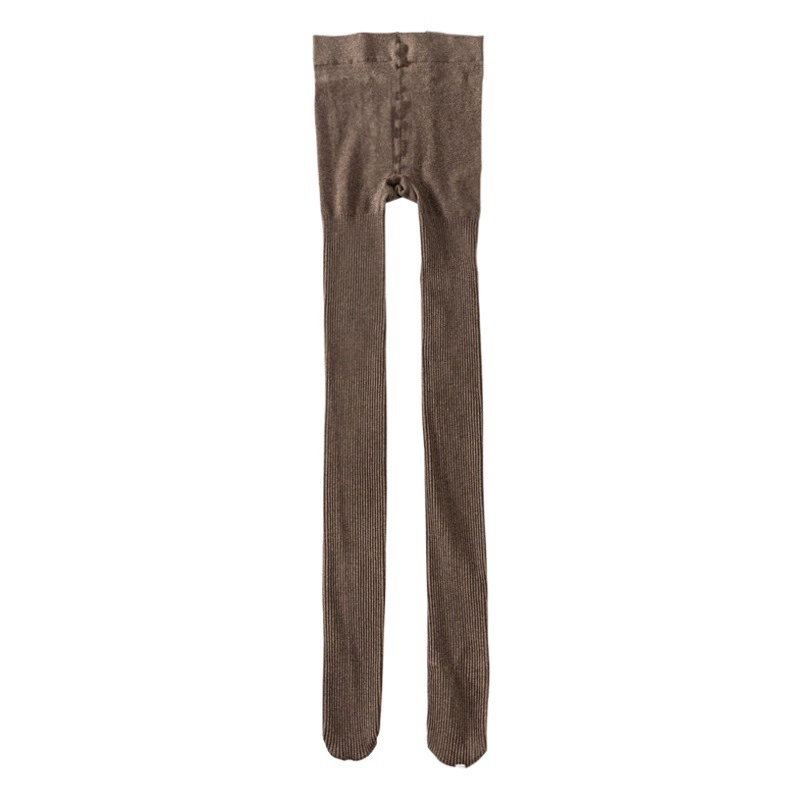 Весенне-осенние хлопковые леггинсы в Вертикальную Полоску, женская верхняя одежда, белые колготки, вязаные укороченные Леггинсы с японской нитью, носки