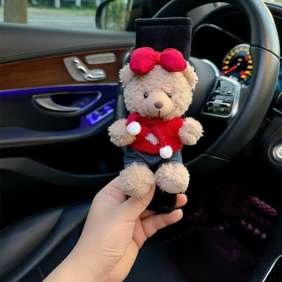 Seat belt shoulder pad, cover extended car interior decoration - upgraded-standing-bear-5-ice-silk-safety-belt-shoulder-pads