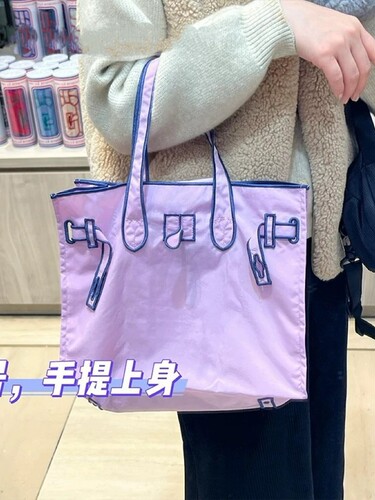 New niche design, heavy industry embroidery, large capacity tote bag, women's high-end commuting shoulder bag, all-match handbag