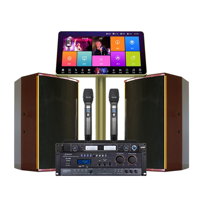 Yazhu familia KTV traje de audio karaoke equipo hogar danza Sala enseñanza formación Conferencia altavoz máquina canto