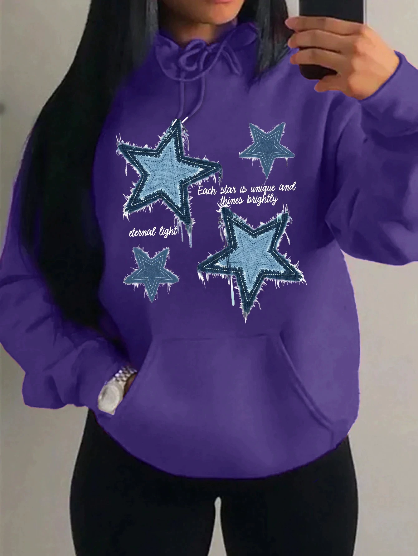 Retro multicoloured comfortable sweatshirt for leisure, loose fit