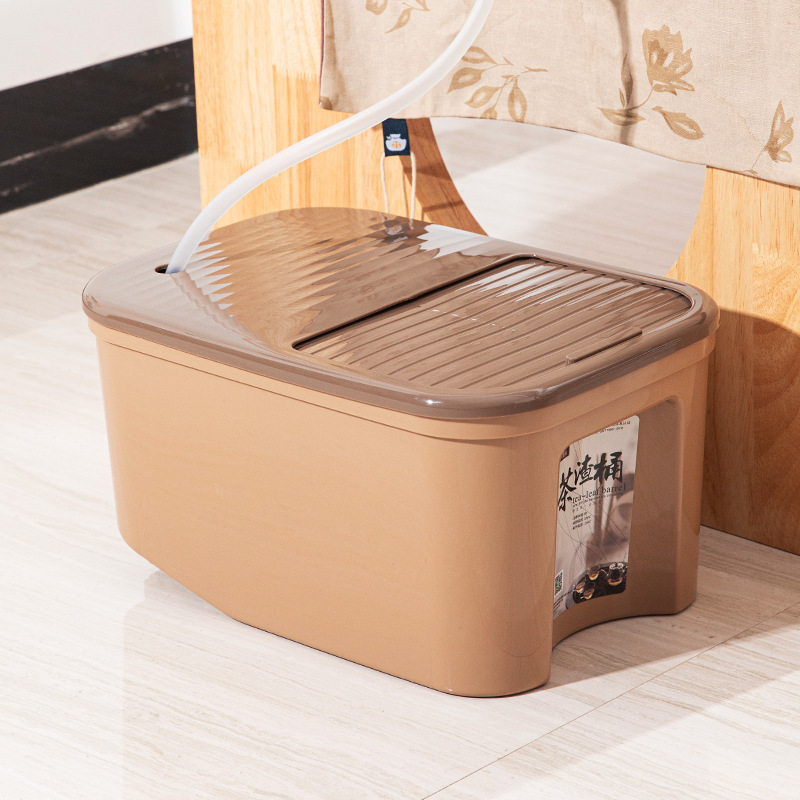 茶滓桶プラスチック廃桶工夫茶道零配部品ゴミ箱家庭用ろ過排水茶桶|undefined