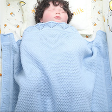 加厚婴儿抱毯儿童防风盖毯 新生宝宝针织抱被批发订做婴幼童盖被