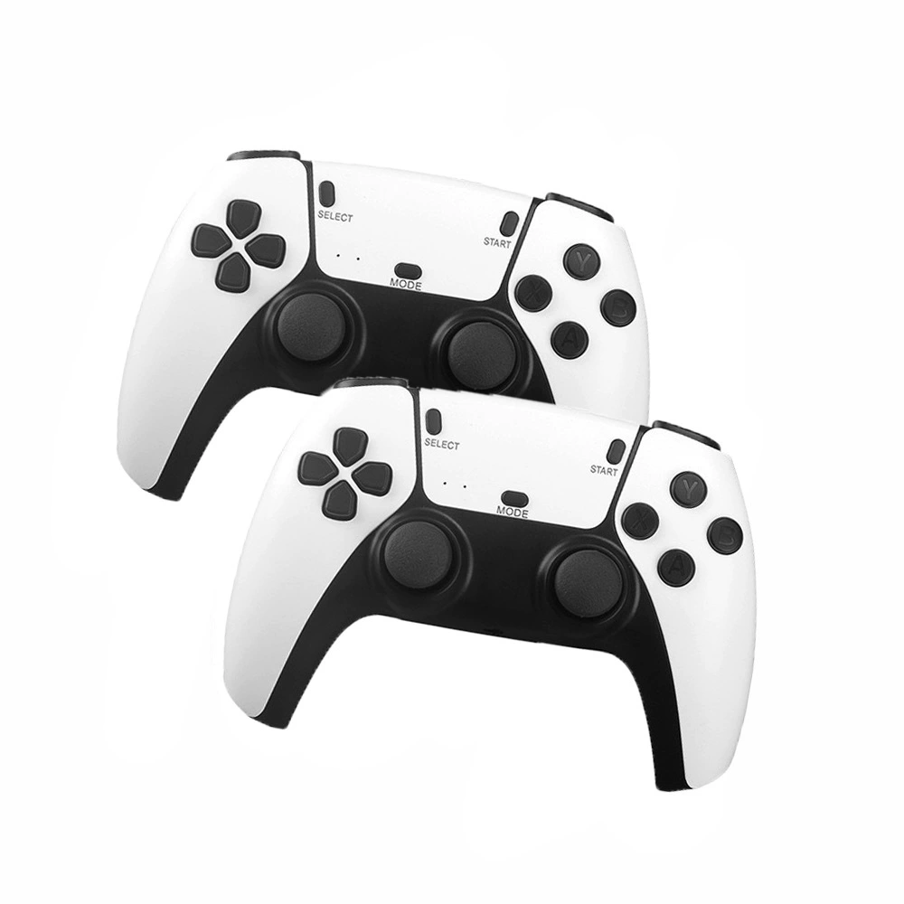 Двойная белая беспроводная игровая ручка 2.4G, одна для перетаскивания двух поддерживающих игровых приставок Emuelec без двигателя