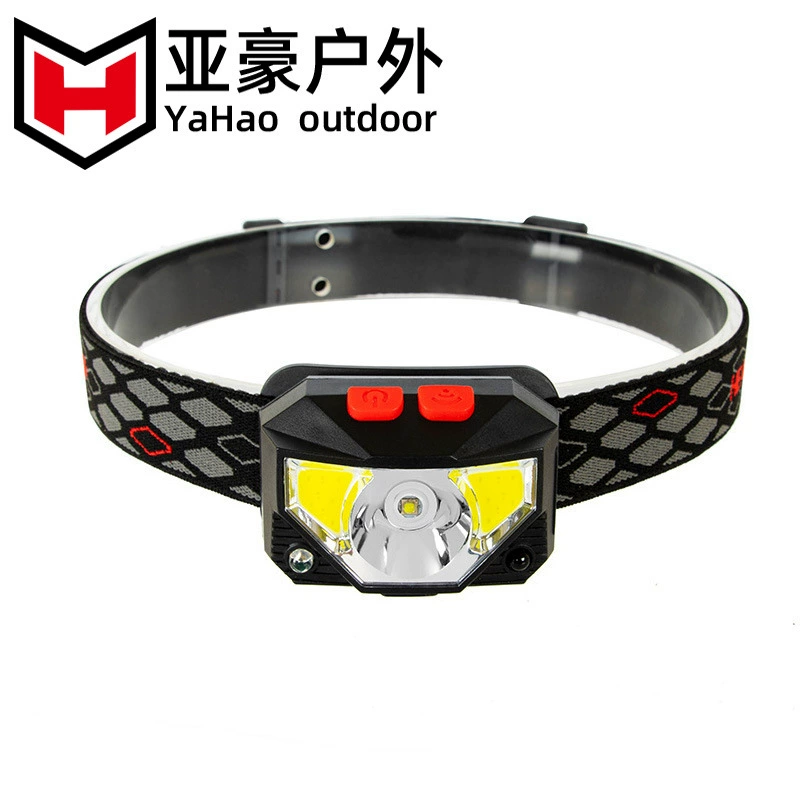 Трансграничная Индукционная фара USB-зарядка Тип фары Освещение Светодиодный красный свет Ночная Рыбалка свет ходовой свет Уличное оборудование свет