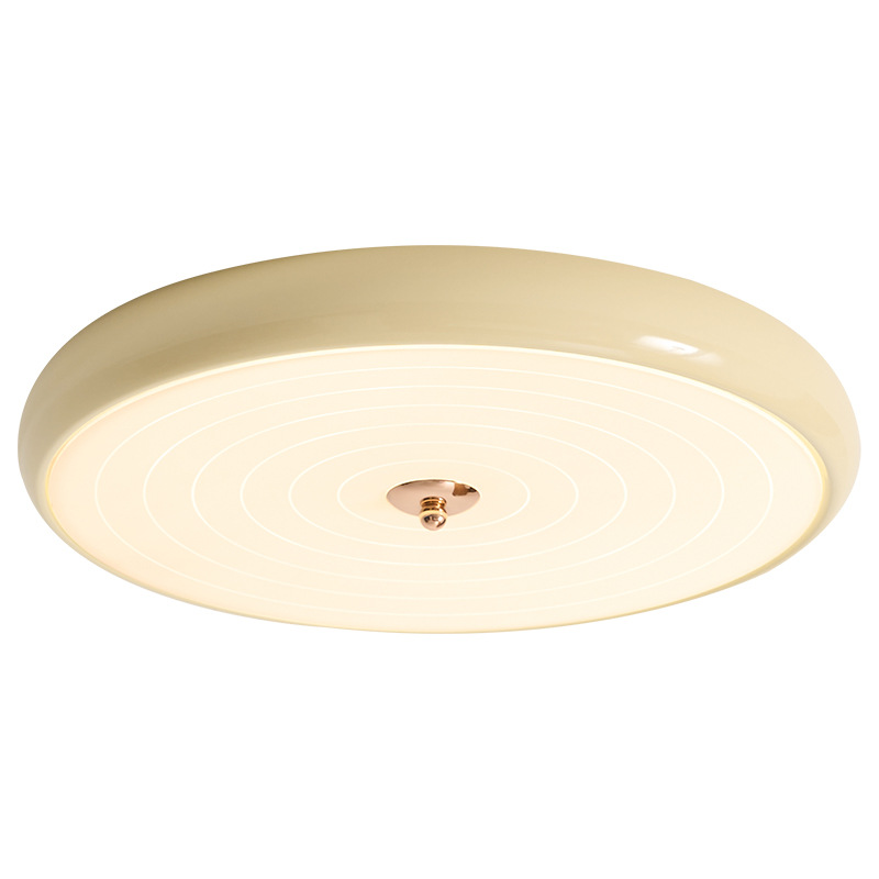 Lámpara de techo para dormitorio, iluminación minimalista moderna para dormitorio principal, lámpara de estudio de estilo nórdico color crema, lámpara creativa minimalista para habitación 357L
