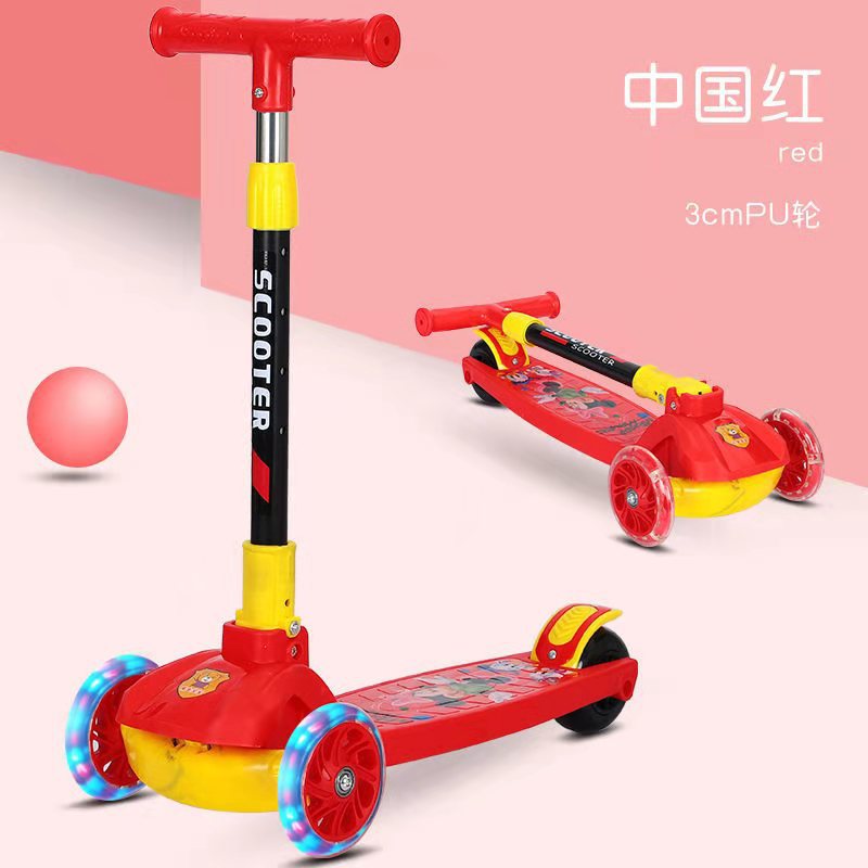 Scooter para niños, niños y niñas, scooter tres en uno, bebé, deslizamiento, automóvil de juguete para niños, venta al por mayor, transfronterizo