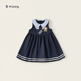 邦选童装女童裙子学院风娃娃领儿童连衣裙幼儿园毕业礼服公主裙