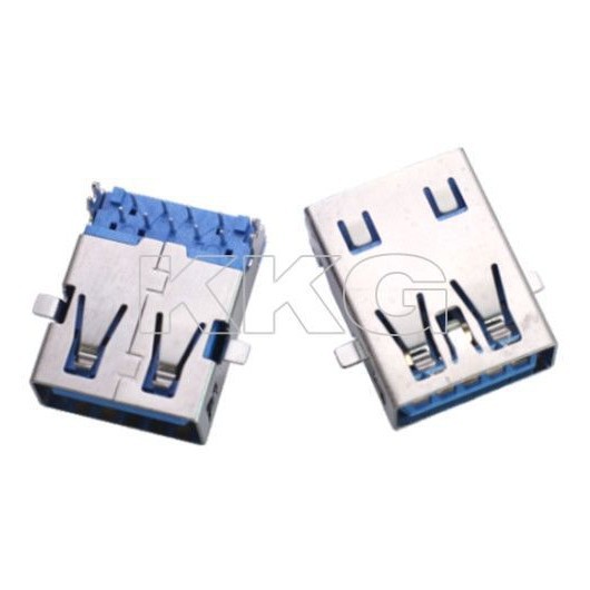 3.0 속도) 더블 레이어 단층 수직 직접 180 도 90 도 4 핀 포트 커넥터 USB3.0 여성