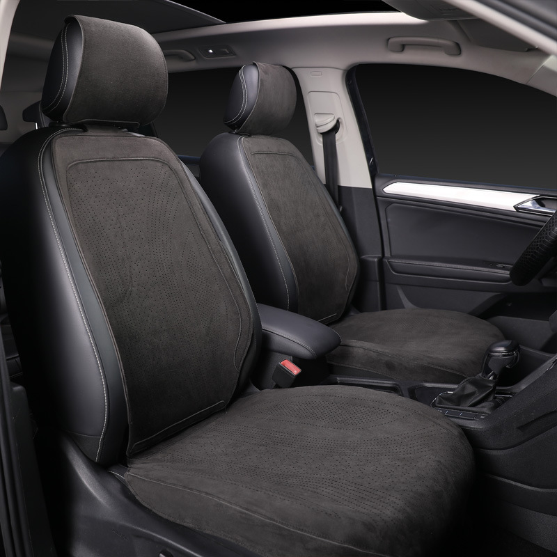 Summer suede car seat cushion, suitable for all seasons, breathable saddle-style car seat pad, ventilated car seat cushion
