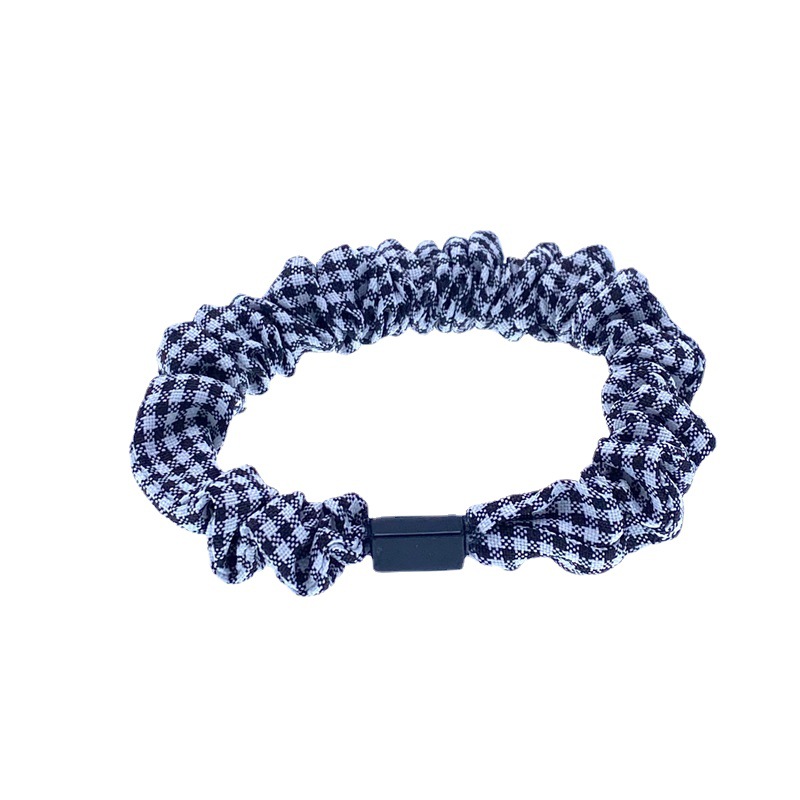 Fábrica directa arruga blanco y negro gran intestino pelo banda cuerda goma banda física tienda dos yuanes tienda accesorios para el cabello accesorios cabeza accesorios al por mayor