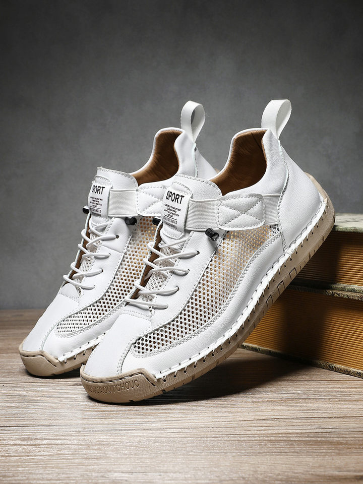 Giày thể thao lưới thoáng khí unisex form rộng phong cách năng động — 9889 màu kaki, 9889 màu trắng, 9889 màu xám, 9889 xanh da trời chi tiết 24