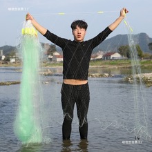 加重绿丝沉1米5鱼网粘网三层大鱼挂网丝网捕鱼渔网沾网鲫鱼网鱼具