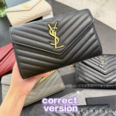 跨境潮流Y家信封包时尚百搭真皮链条腋下包高级感单肩斜挎包同款