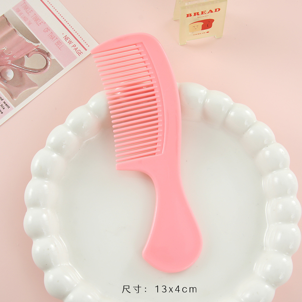 Nuevo mini peine simple portátil lindos peine de peluquería de plástico casero peinado de cabello largo para mujeres peinado recto