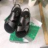 2021 summer genuine leather ventilation man Sandy beach Sandals Flat bottom Dual use Sandals non-slip leisure time sandals