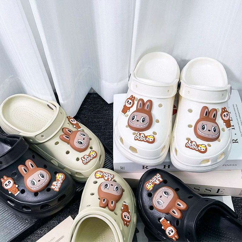 Новые аксессуары Laboo для Crocs, верхние украшения DIY, маленькая милая уточка, съемный котик, пряжка-цветок для обуви