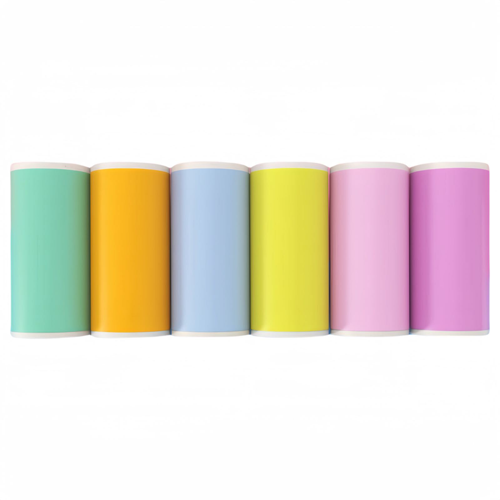 컬러 접착 용지 6 롤 B 팩