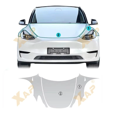Cross-border Tesla modelY Automotive Film - tpu-transparent-protective-film-model-y-front-cover-tpu-protective-film