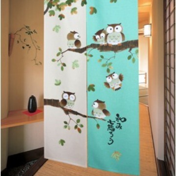 Factory Direct Sales Export Japanese-Style Fabric Printed Door Curtain Lucky Seven Blessings Extended Length Thickened Wholesale and Retail