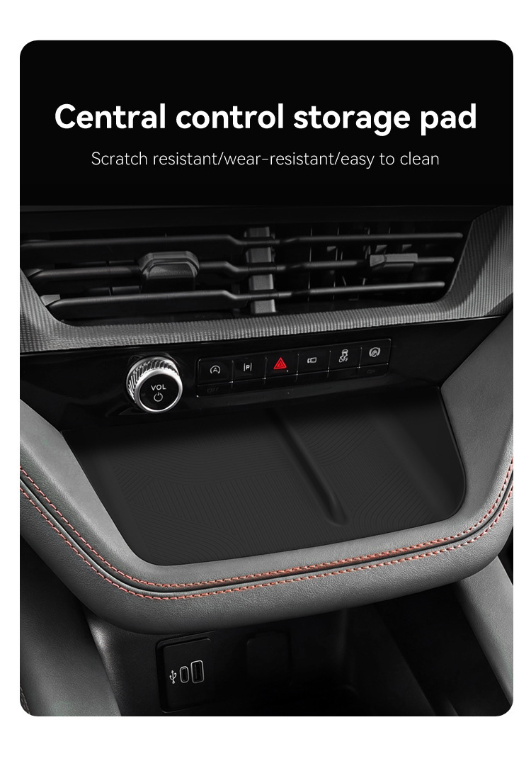 Suitable for 26 Explorer models, central console storage silicone mat, EXPLORER protective anti-slip mat, car-specific accessories for modification
