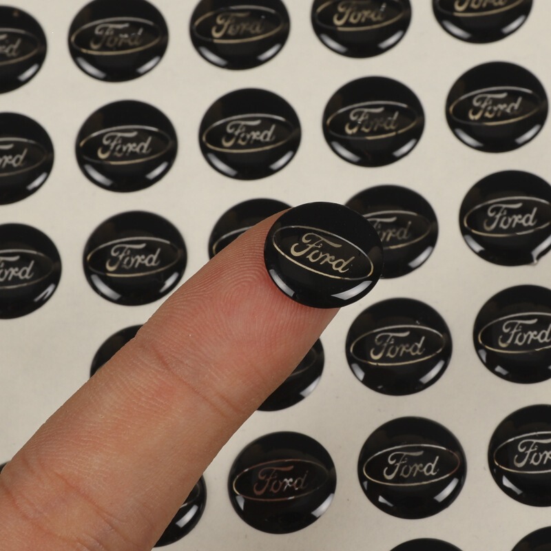 Manufacturer Customizes Self-Adhesive Crystal Epoxy Labels, Keychain Epoxy Stickers, and Custom Crystal Stickers with English Letters