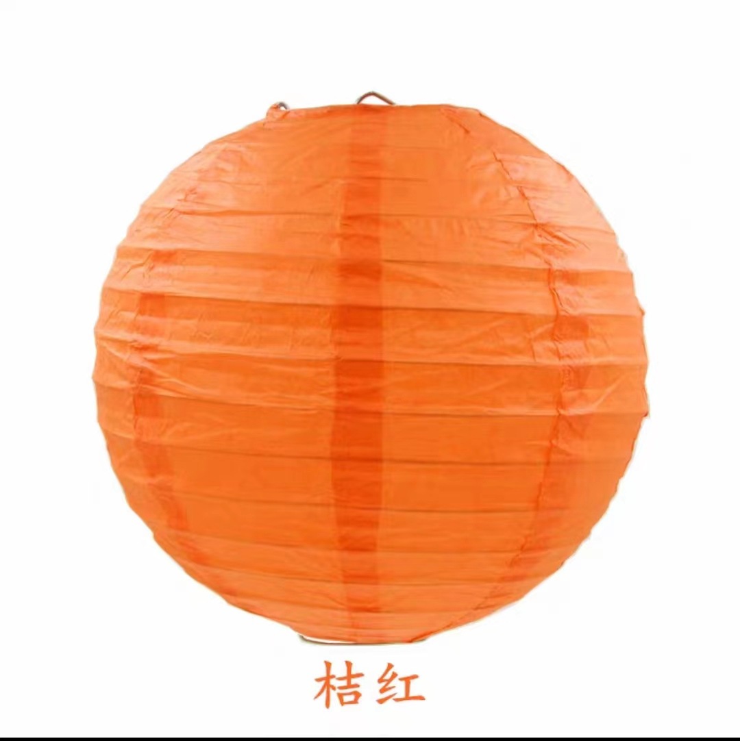 Lámparas de niños pintadas a mano DIY linternas esféricas de color sólido decoración de bodas Amazon Hot Sale image 12
