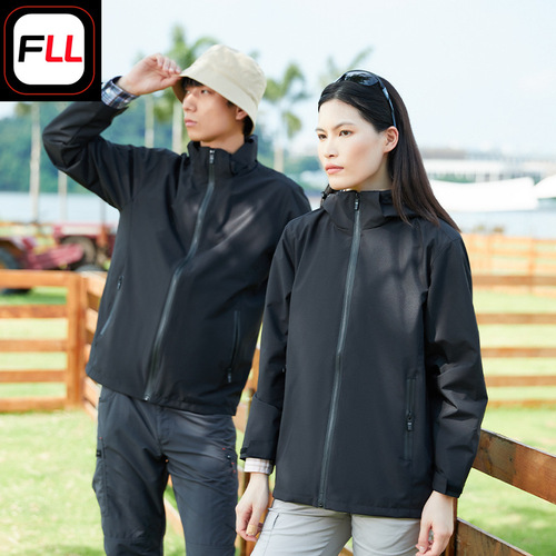 High-quality single-layer windbreaker outdoor sports jacket—professional-grade, waterproof, windproof, and warm—for spring and autumn, unisex