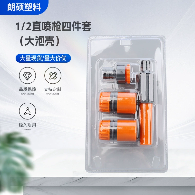 1/2 Прямой распылитель из четырех частей (большой пузырьковый корпус) Автомойка автомобиля высокого давления водяной пистолет