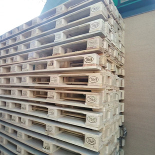 European Standard Wooden Pallet Equipment Pad Packaging Solid Wood Pallet Fumigation-Free Plywood Pallet Logistics Wooden Frame Wooden Pad