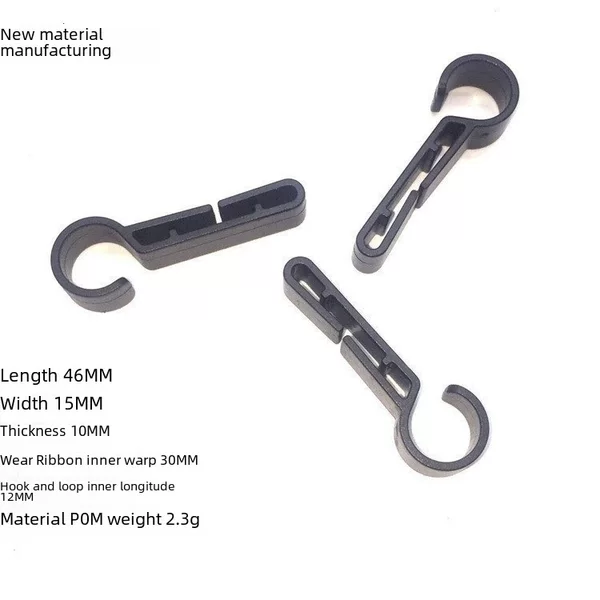 Factory wholesale safety helmet headlight buckle fixed non-slip buckle plastic hook headlight with Hook