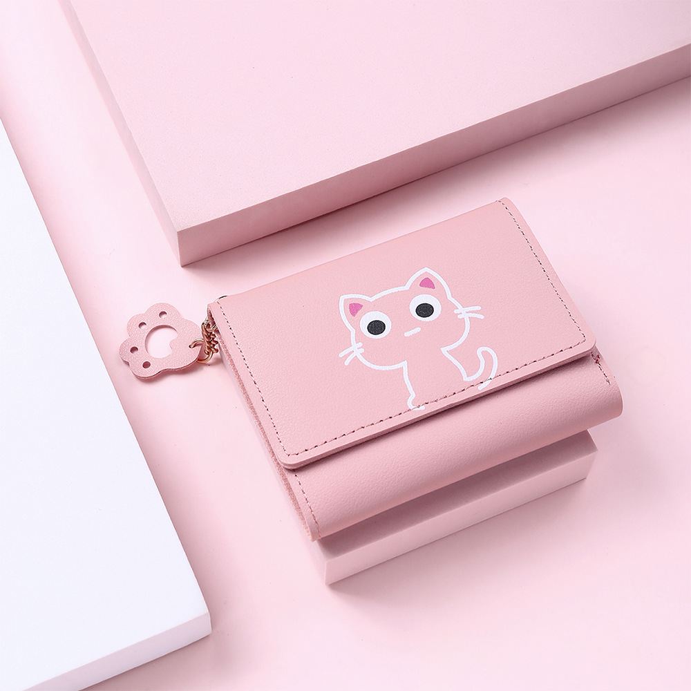 38g Weight Polyester Lining Material Buckle Closure Type Women's Animal Pu Leather Buckle Wallets